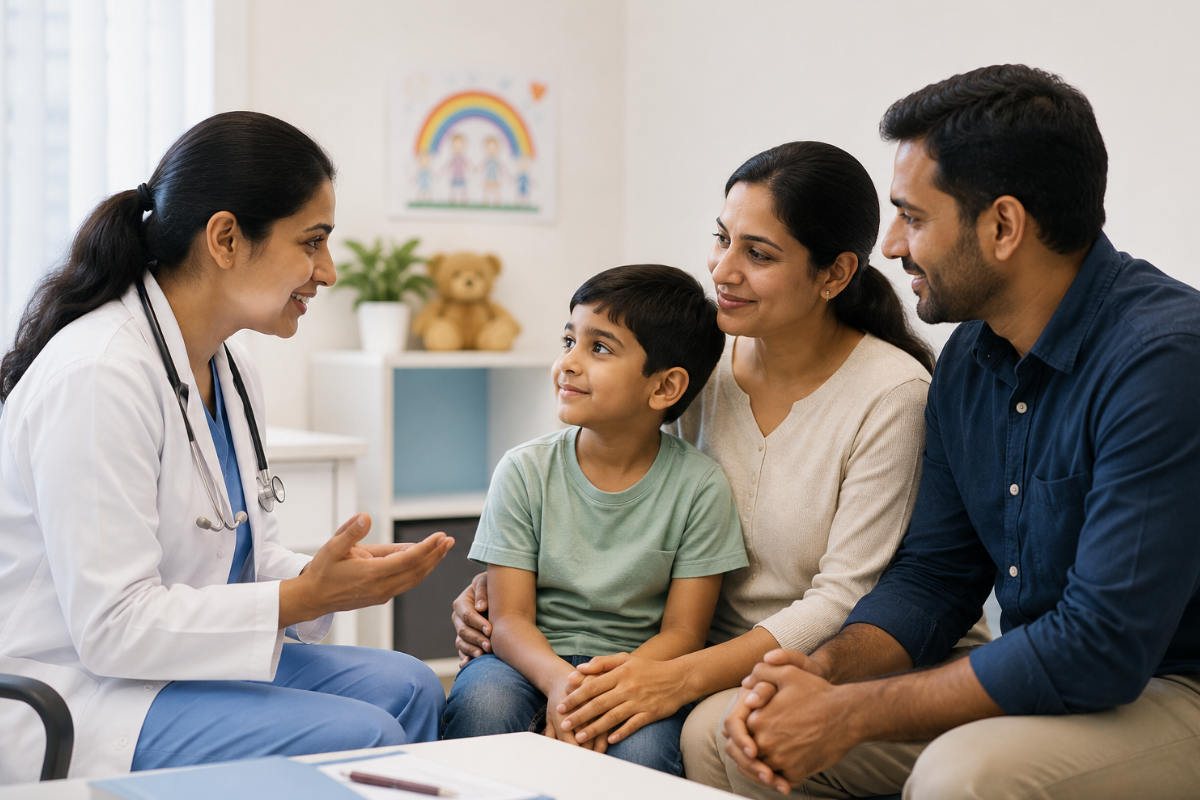 Compassionate pediatric cancer care and family support during treatment
