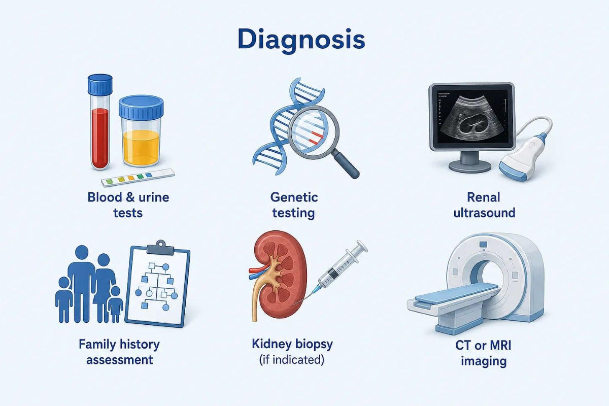 Advanced kidney cancer diagnostic evaluation and testing